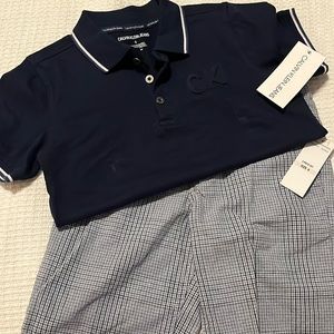 CALVIN KLEIN JEANS boys 2pc “Polo Style”Set (bought from Macys)